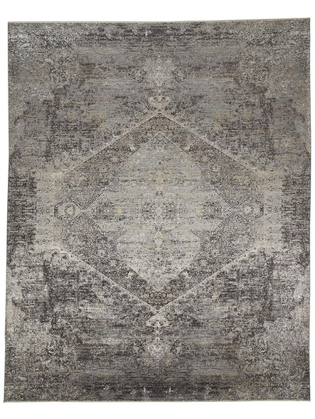 Feizy Sarrant 3963F Gray Silver Rug