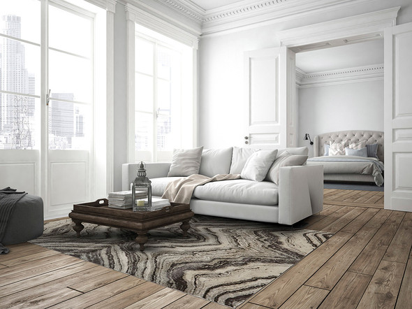 Feizy Katari 3381F Gray Ivory Rug