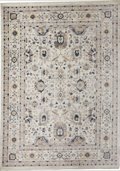 Feizy Kyra 3854F Ivory Blue Rug