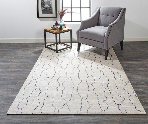 Feizy Lennox 8699F Ivory Gray Rug