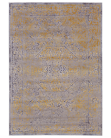 Feizy Waldor 3971F Gray Gold Rug
