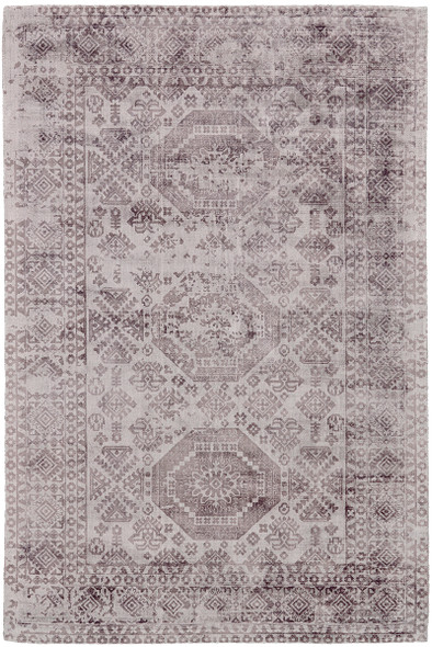 Feizy Nadia 8377F Gray Purple Rug