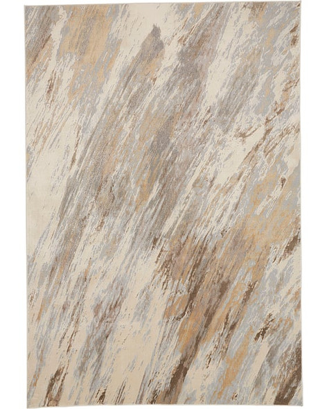 Feizy Parker 3704F Tan Blue Rug