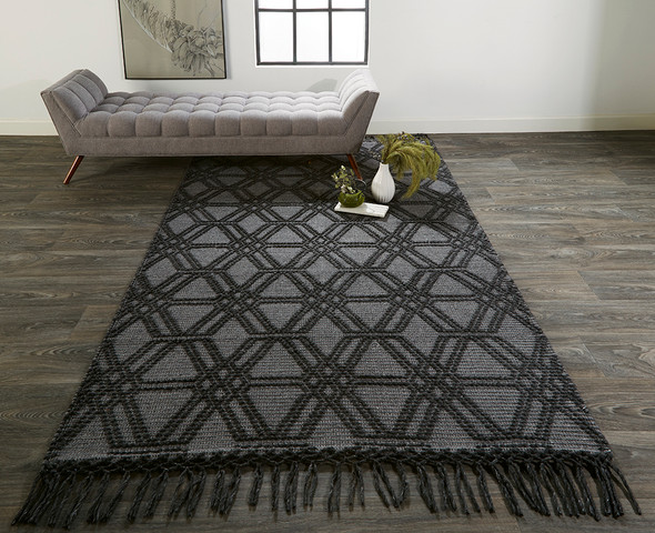 Feizy Phoenix 0807F Gray Black Rug