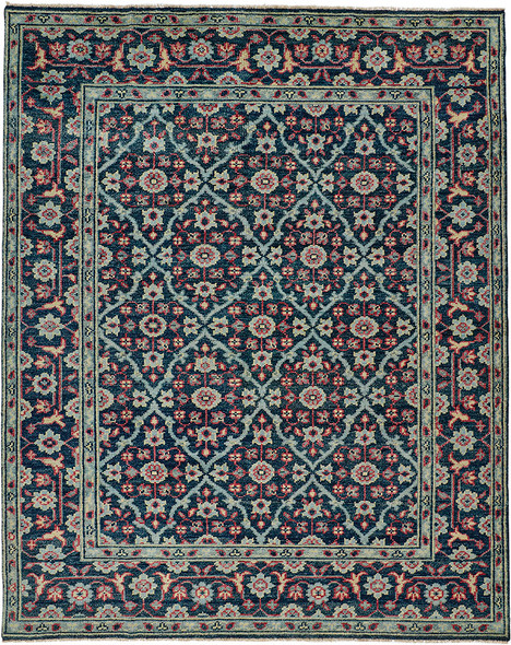 Feizy Piraj 6463F Teal Red Rug