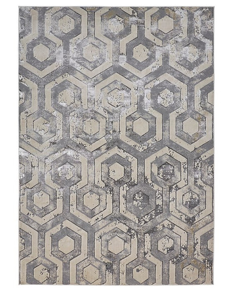 Feizy Micah 3046F Ivory Silver Rug