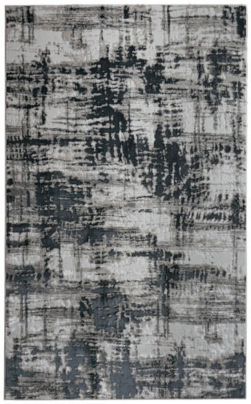 Feizy Micah 3339F Silver Black Rug