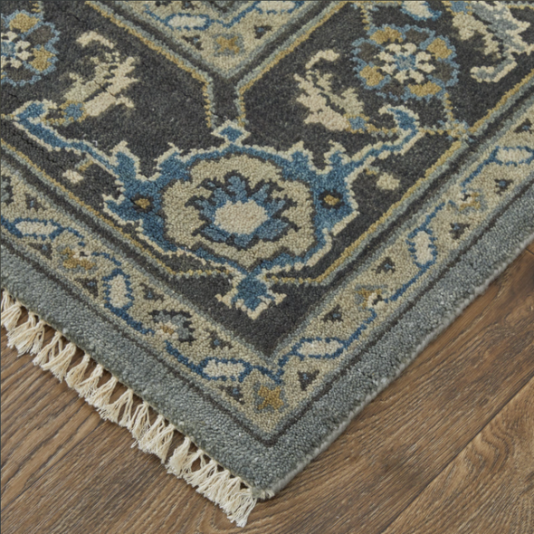 Feizy Ustad 6109F Blue Gray Rug