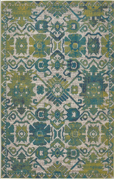 Feizy Foster 3758F Green Blue Rug