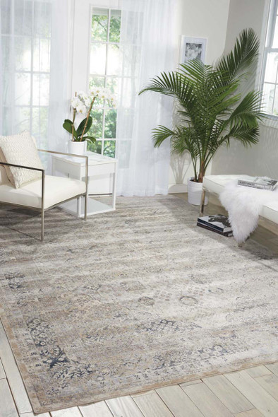 Nourison Ki25 Malta MAI01 Ivory/Blue Rug