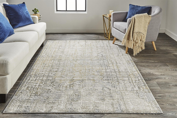 Feizy Waldor 3683F Ivory Beige Rug