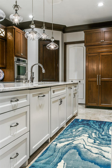 Feizy Brixton 3602F Blue Ivory Rug