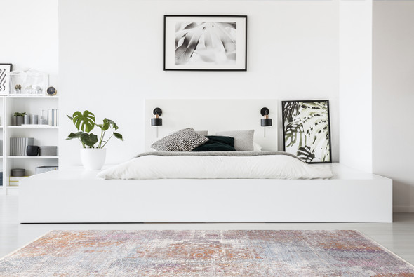 Feizy Cecily 3586F Gold Pink Rug