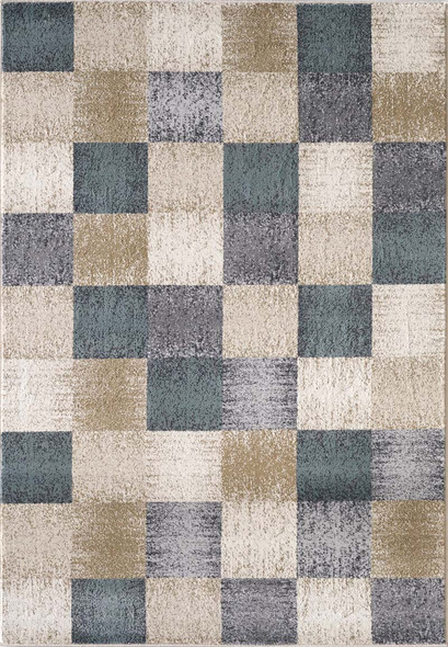 Kas Avalon 5617 Ivory Checkered Rug