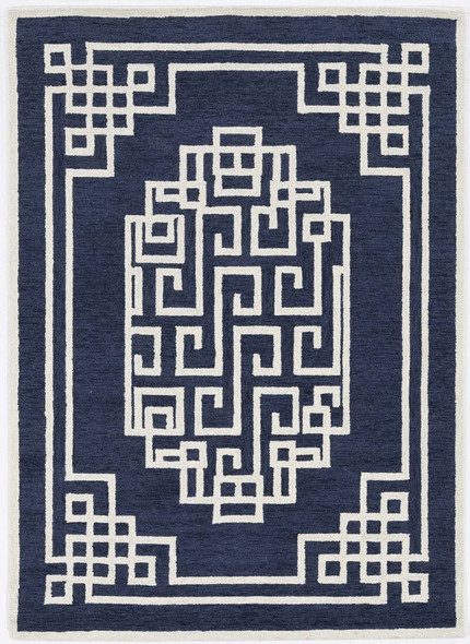 Kas Gramercy 1613 Navy Ivory Maysville Rug