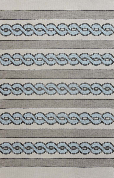 Kas Libby Langdon Hamptons 5235 Ivory Spa Cable Knit Rug