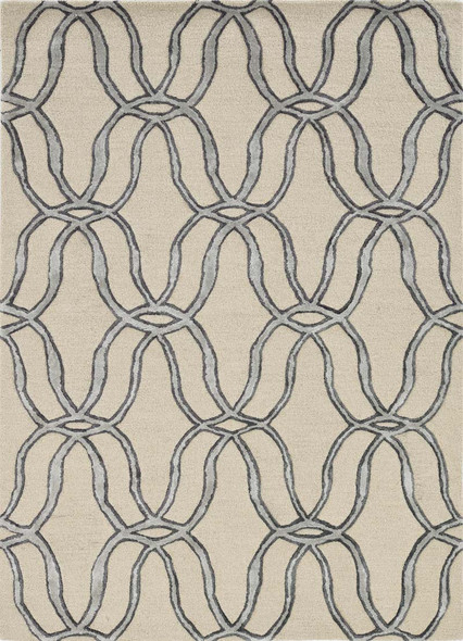 Kas Libby Langdon Upton 4300 Putty Silver Streamer Rug