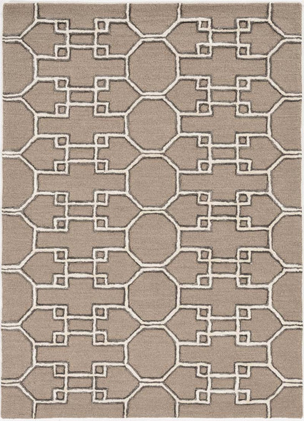 Kas Libby Langdon Upton 4305 Mocha Ink Asian Trellis Rug