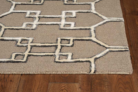 Kas Libby Langdon Upton 4305 Mocha Ink Asian Trellis Rug