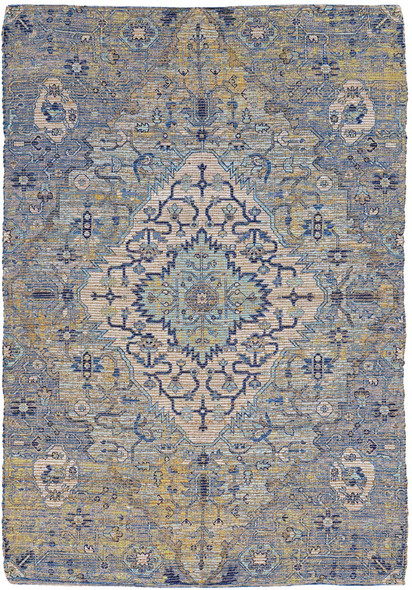 Kas Morris 2232 Blue Yellow Gramercy Rug