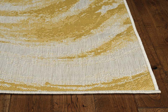 Kas Provo 5764 Ivory Gold Strokes Rug