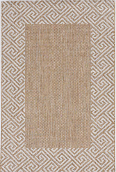 Kas Provo 5766 Natural Greek Key Rug