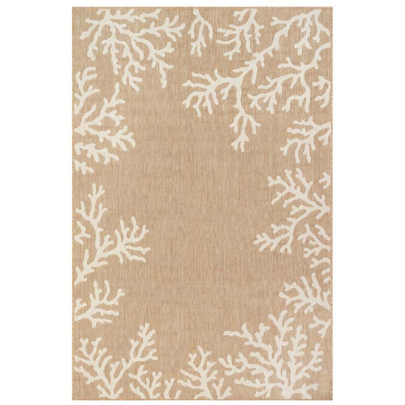 TransOcean Carmel 8448 12 Coral Border Sand Rug