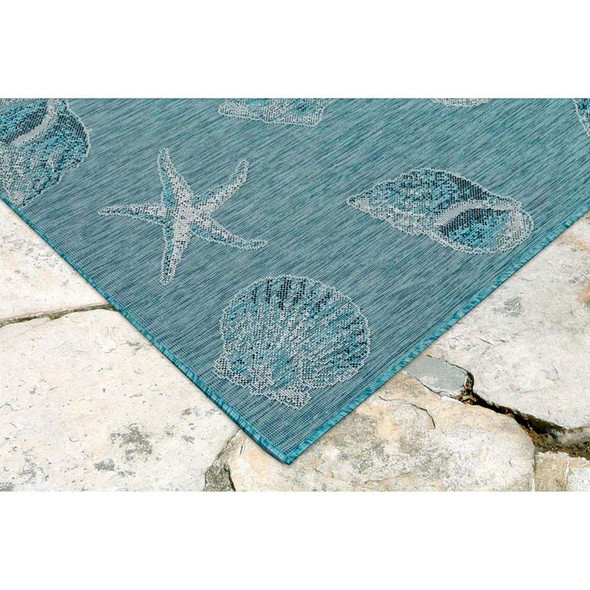 TransOcean Carmel 8414 04 Shells Aqua Rug