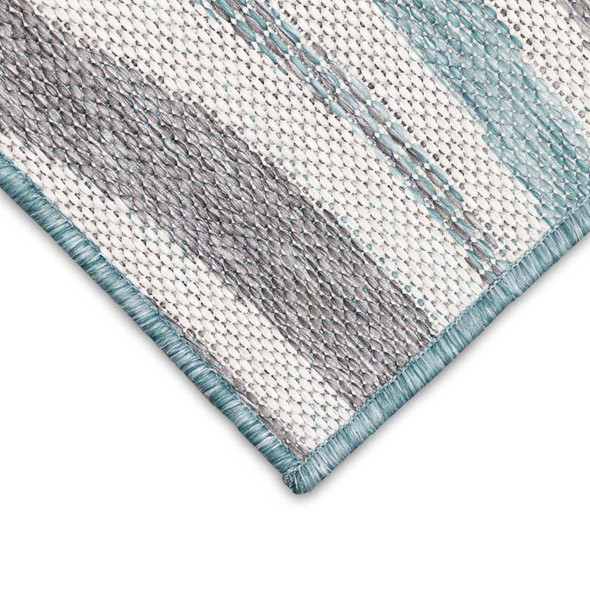 TransOcean Malibu 8222 04 Waves Aqua Rug
