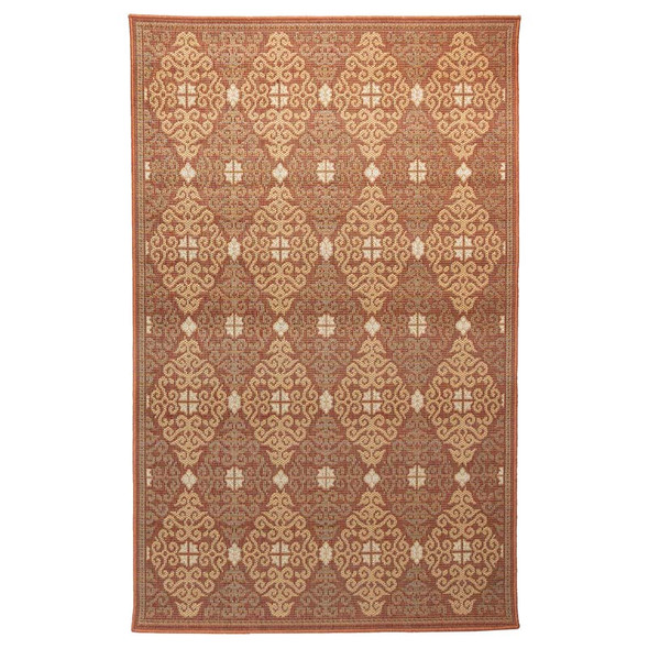 TransOcean Patio 6064 24 Suzani Diamonds Red Rug