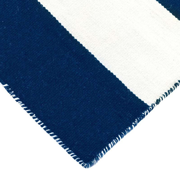 TransOcean Sorrento 6302 33 Rugby Stripe Navy Rug