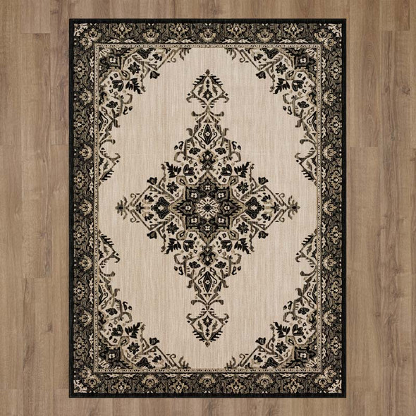 Karastan Elements 91807 90121 Bosa Onyx Rug