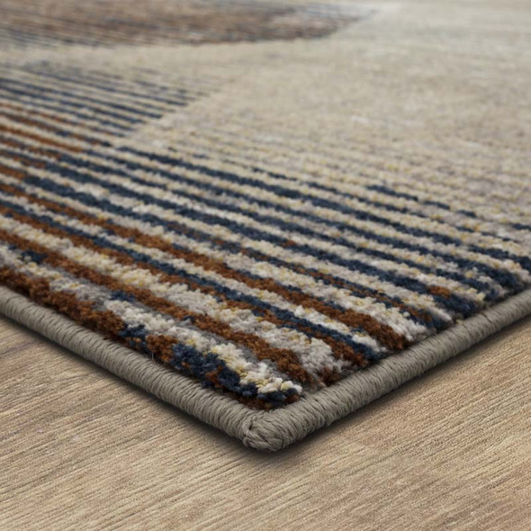 Karastan Epiphany 92205 4545 Precarious Stria Frost Grey Rug