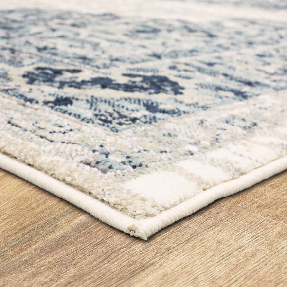 Karastan Zephyr 92117 60129 Acropolis Robins Egg Blue Rug