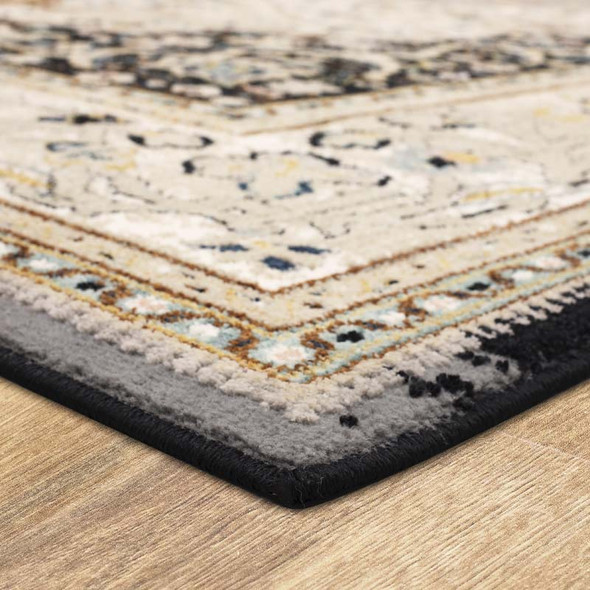 Karastan Zephyr 92123 90166 Chronos Black Rug