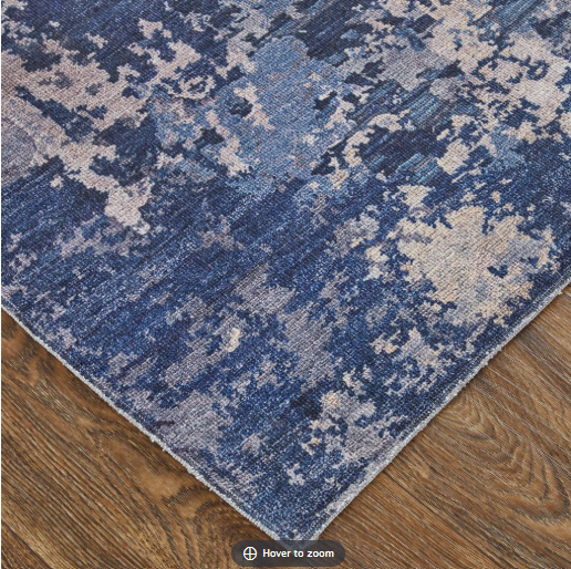 Feizy Mathis 39I0F Navy Rug