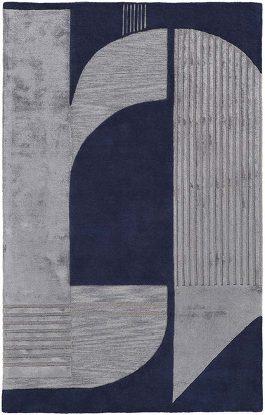 Feizy Nash 8850F Navy Silver Rug
