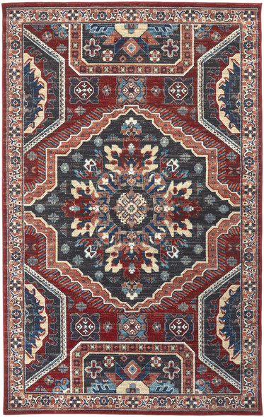 Feizy Nolan 39CDF Red Multi Rug
