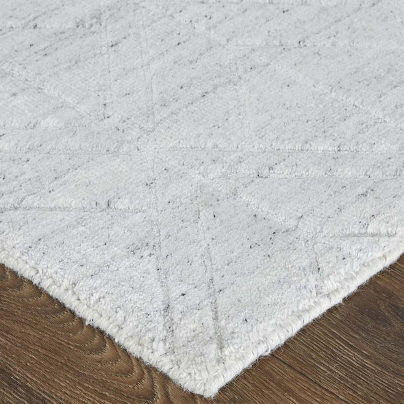 Feizy Redford 8847F White Silver Rug