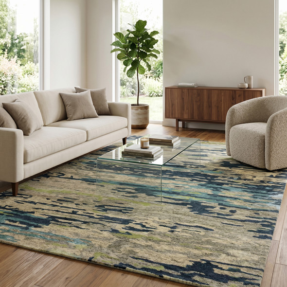 Amer Abstract ABS-2 Glencoe Sand Rug