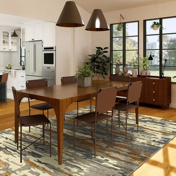 Amer Abstract ABS-3 Glencoe Orange Rug