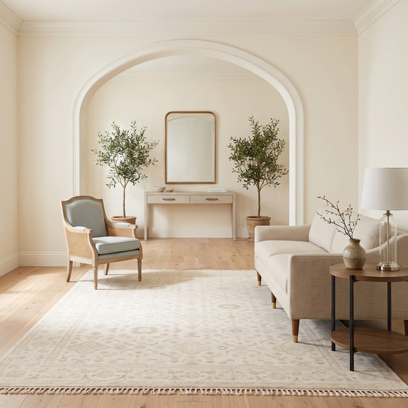 Amer Ainsley AIN-1 Clara Ivory Rug