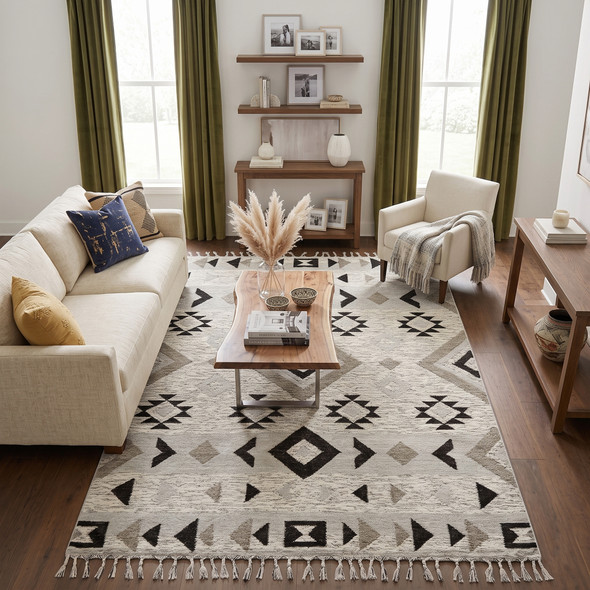 Amer Artifacts ARI-3 Zico Silver Rug
