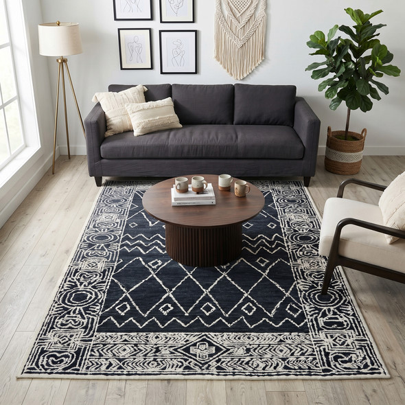 Amer Berlin BER-6 Suney Charcoal Rug