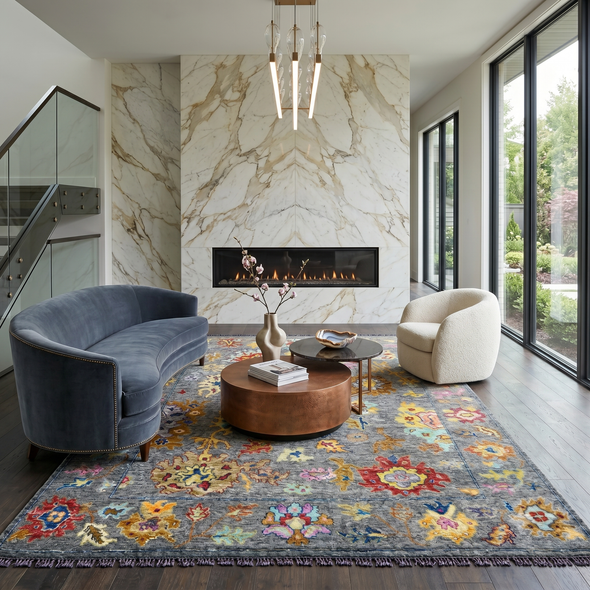 Amer Blu BLU-51 Armijo Multicolor Rug