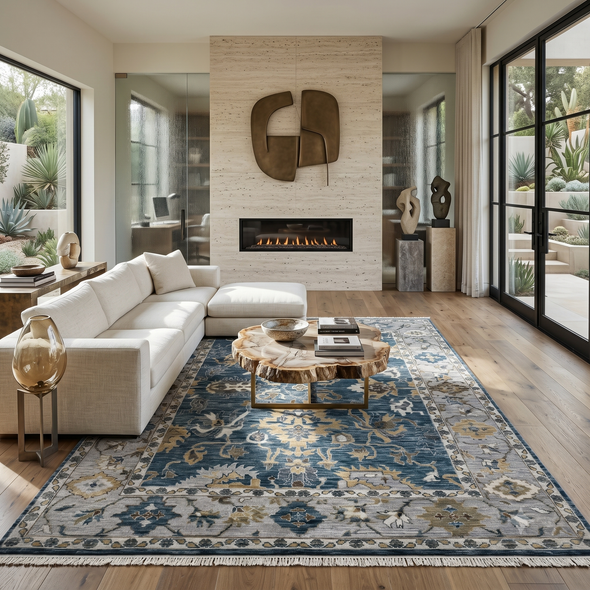 Amer Blu BLU-53 Spalding Blue Rug