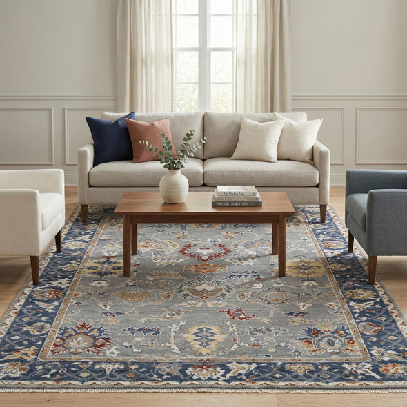 Amer Bristol BRS-8 Somers Navy Rug