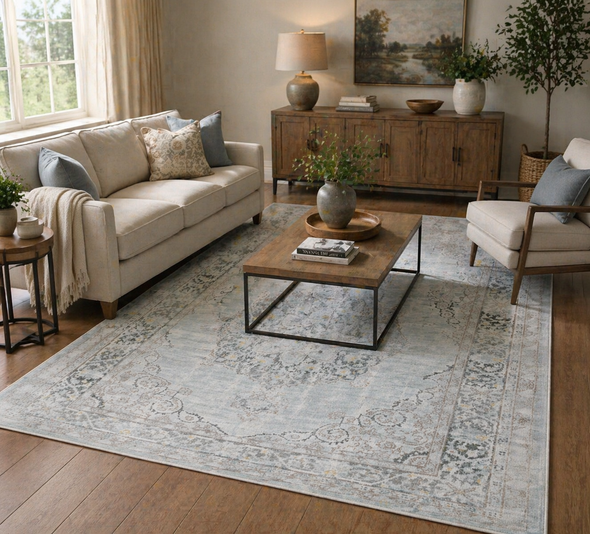 Amer Century CEN-21 Haven Sea Green Rug