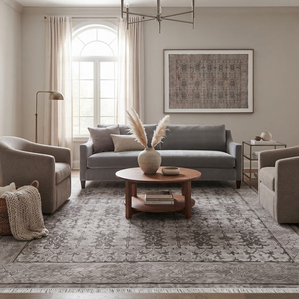 Amer Empress EMP-7 Kingsley Taupe Rug