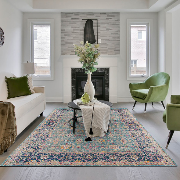 Amer Eternal ETE-28 Waltham Turquoise Rug